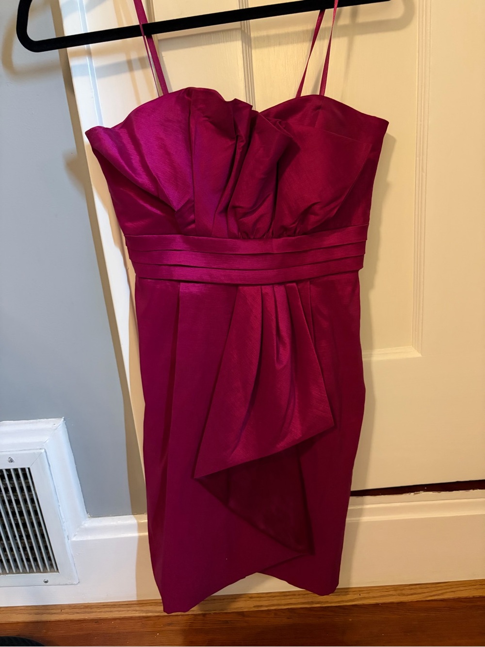 Max & Cleo Strapless Magenta Cocktail Dress